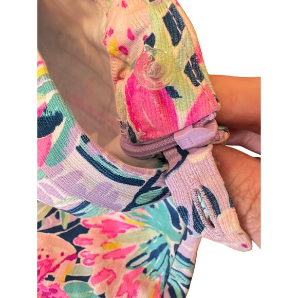 Lilly Pulitzer Jungle Utopia Shorts Size 2 Scallop Hem Floral Tropical Print - Picture 9 of 10